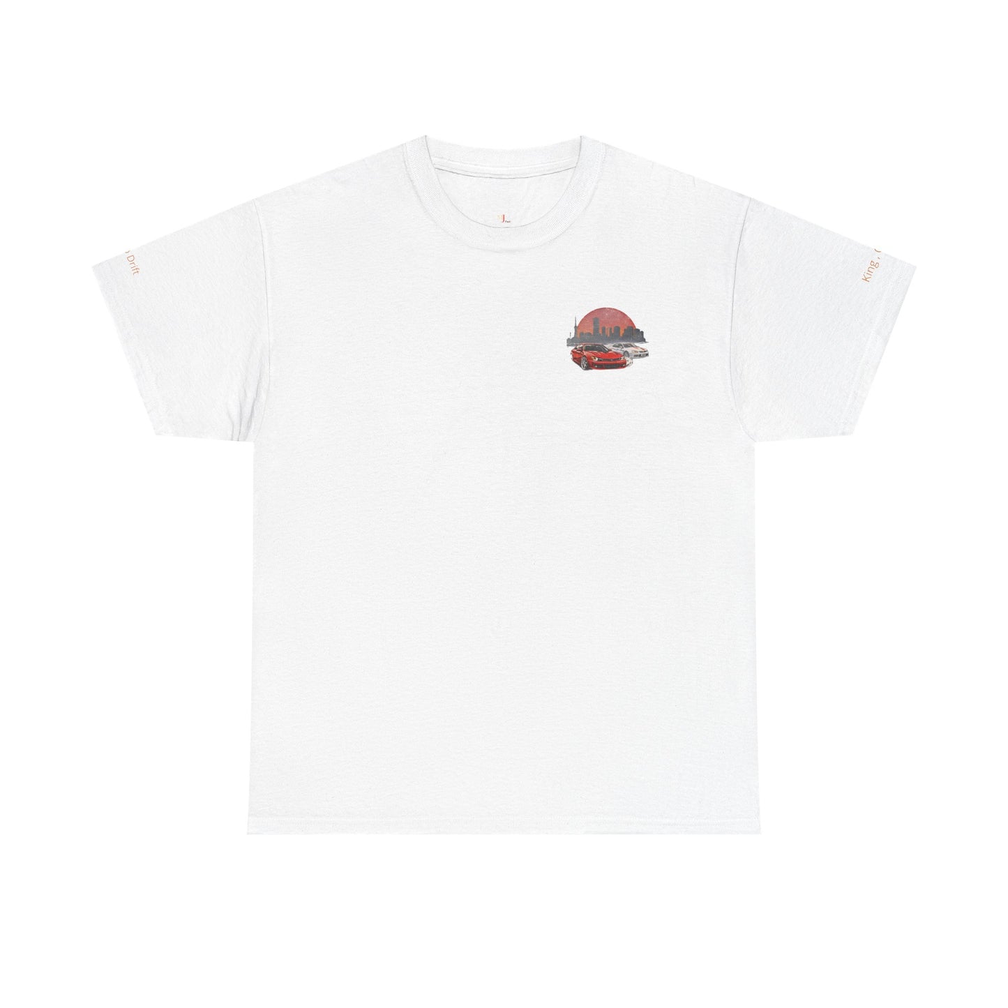t-shirt blanc de profil