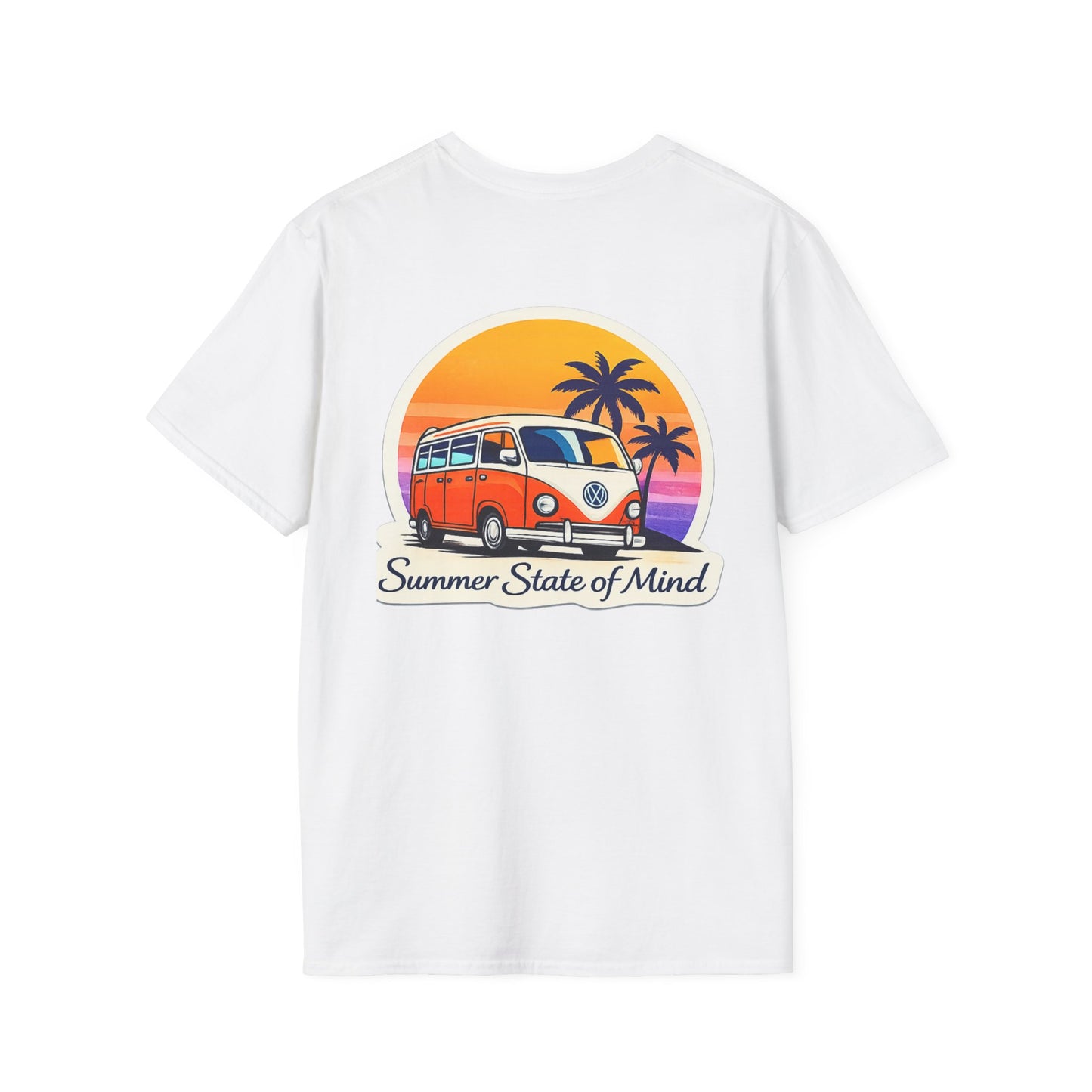 T‑shirt Summer Van – coucher de soleil, vibes été & streetwear unisexe