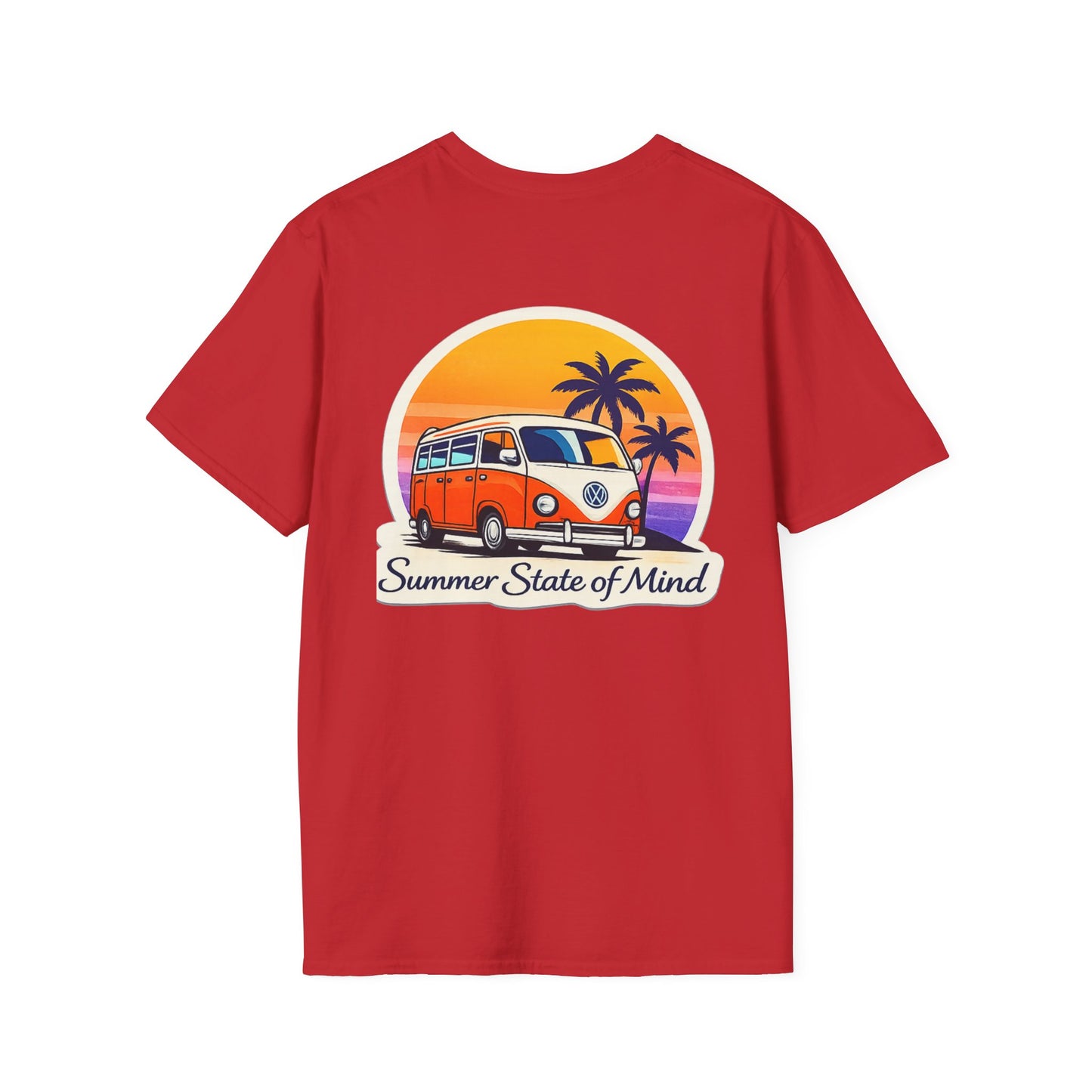T‑shirt Summer Van – coucher de soleil, vibes été & streetwear unisexe