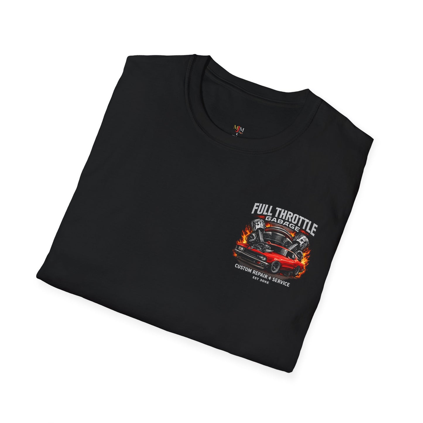 t-shirt noir plier 