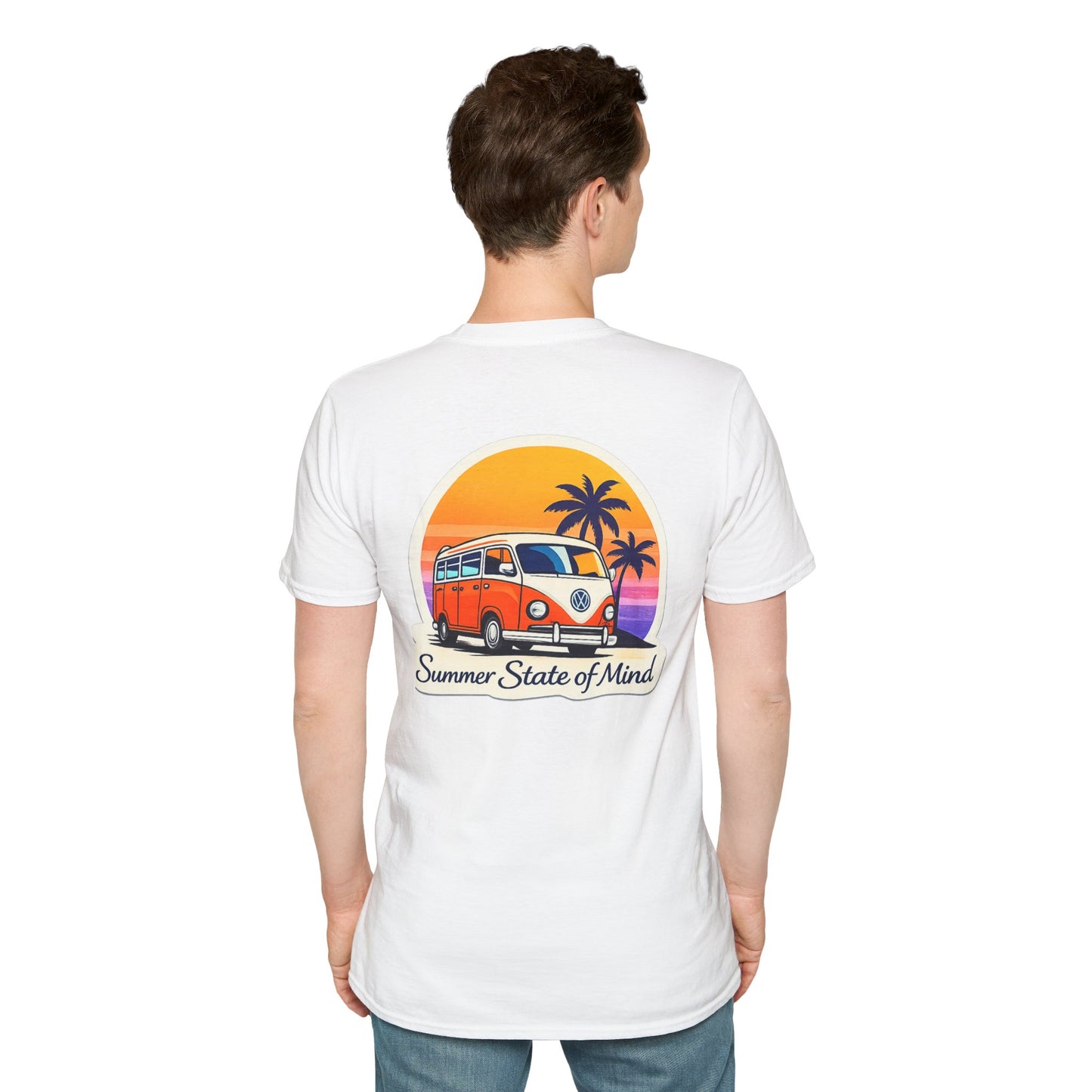 T‑shirt Summer Van – coucher de soleil, vibes été & streetwear unisexe