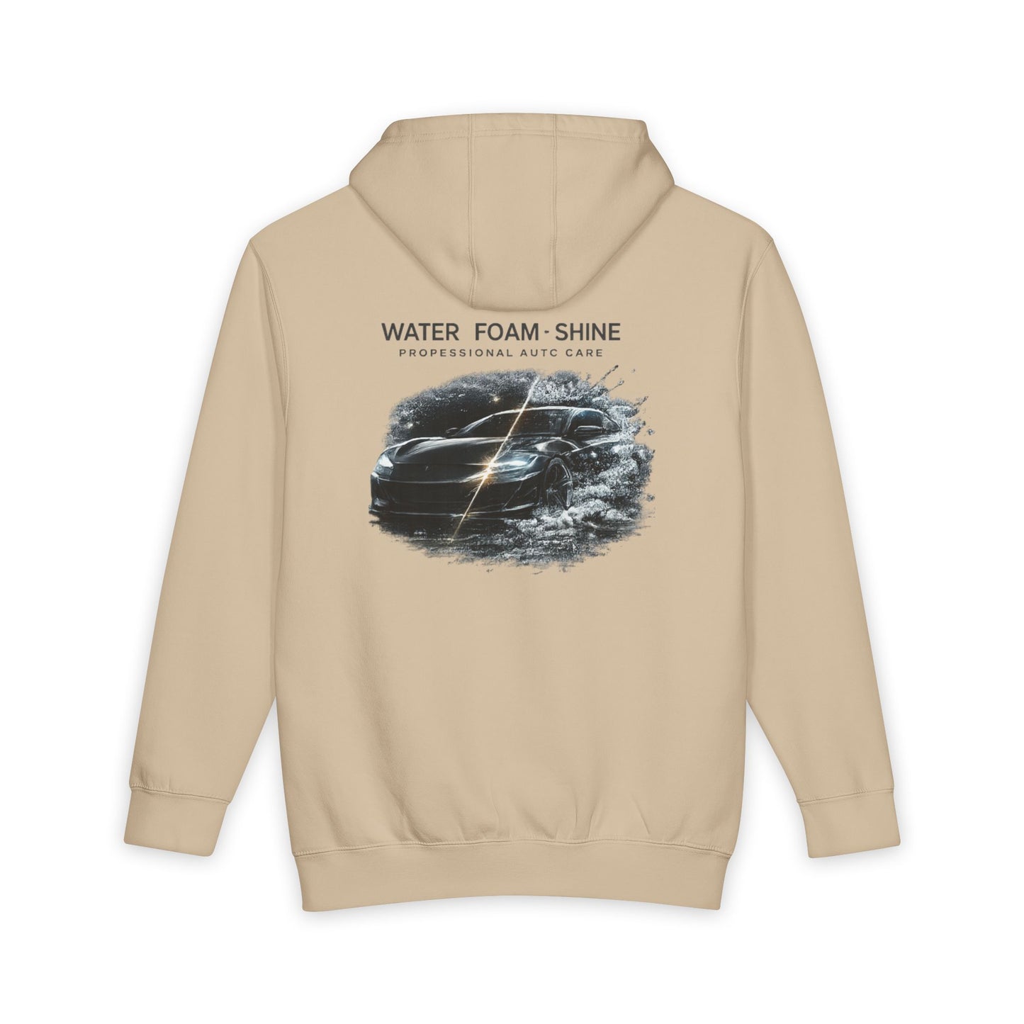 pull beige de dos
