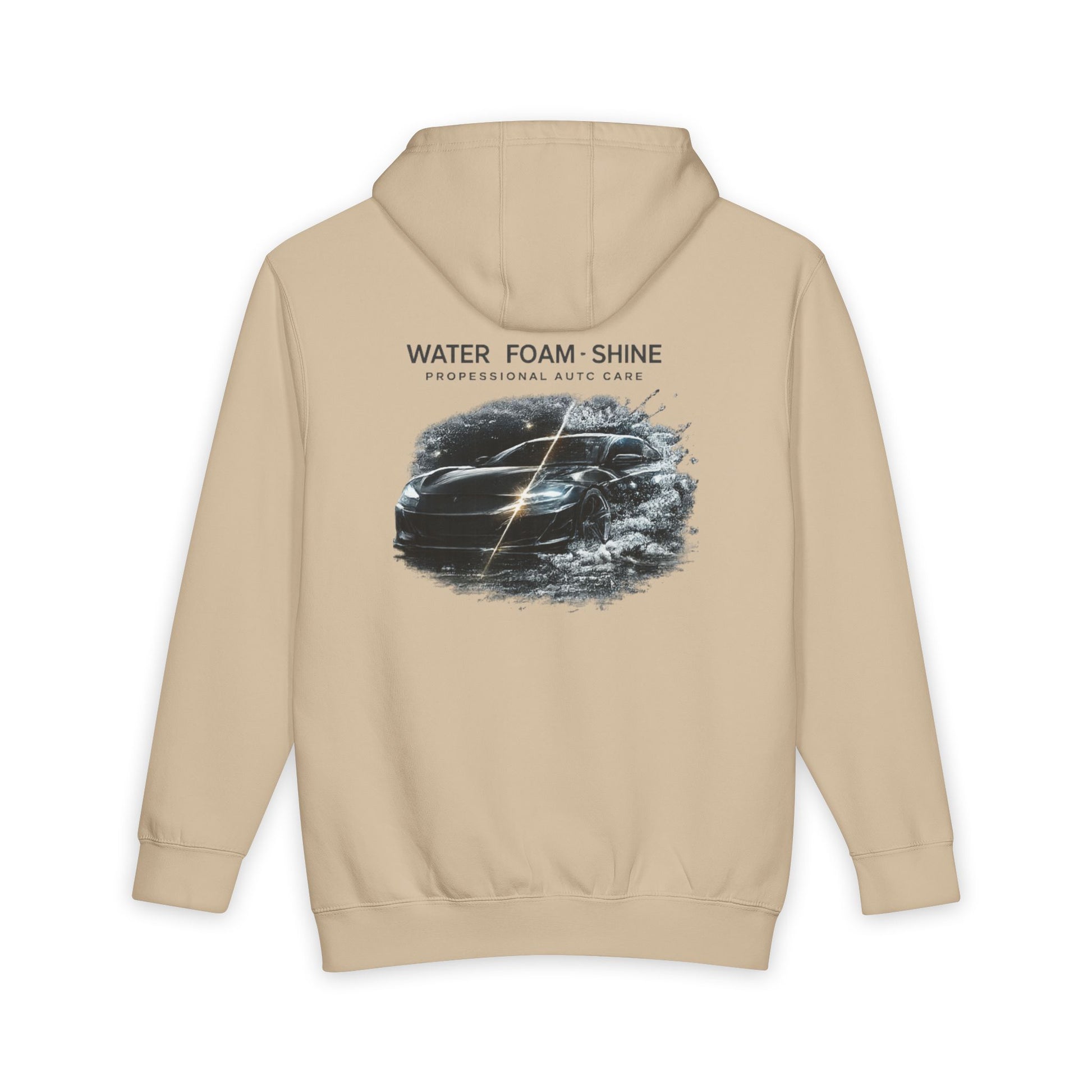 pull beige de dos