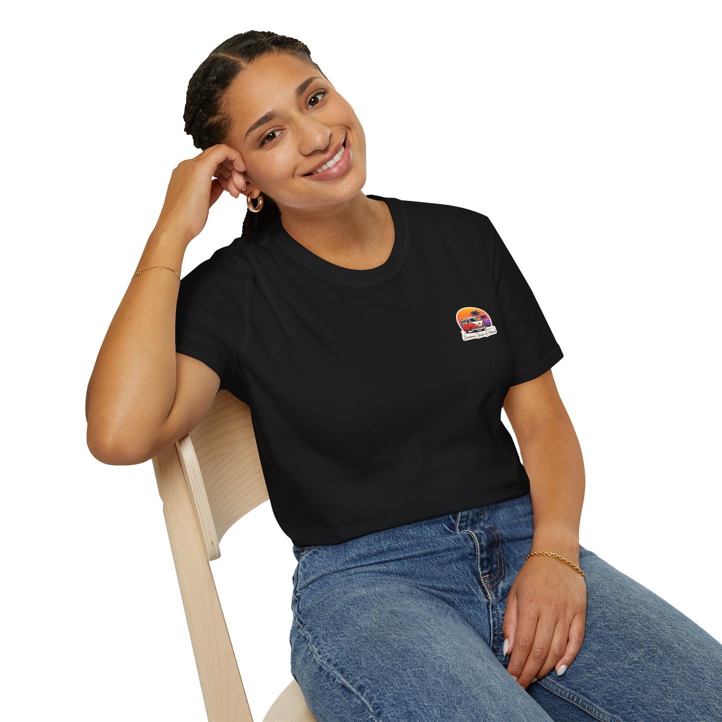 T‑shirt Summer Van – coucher de soleil, vibes été & streetwear unisexe