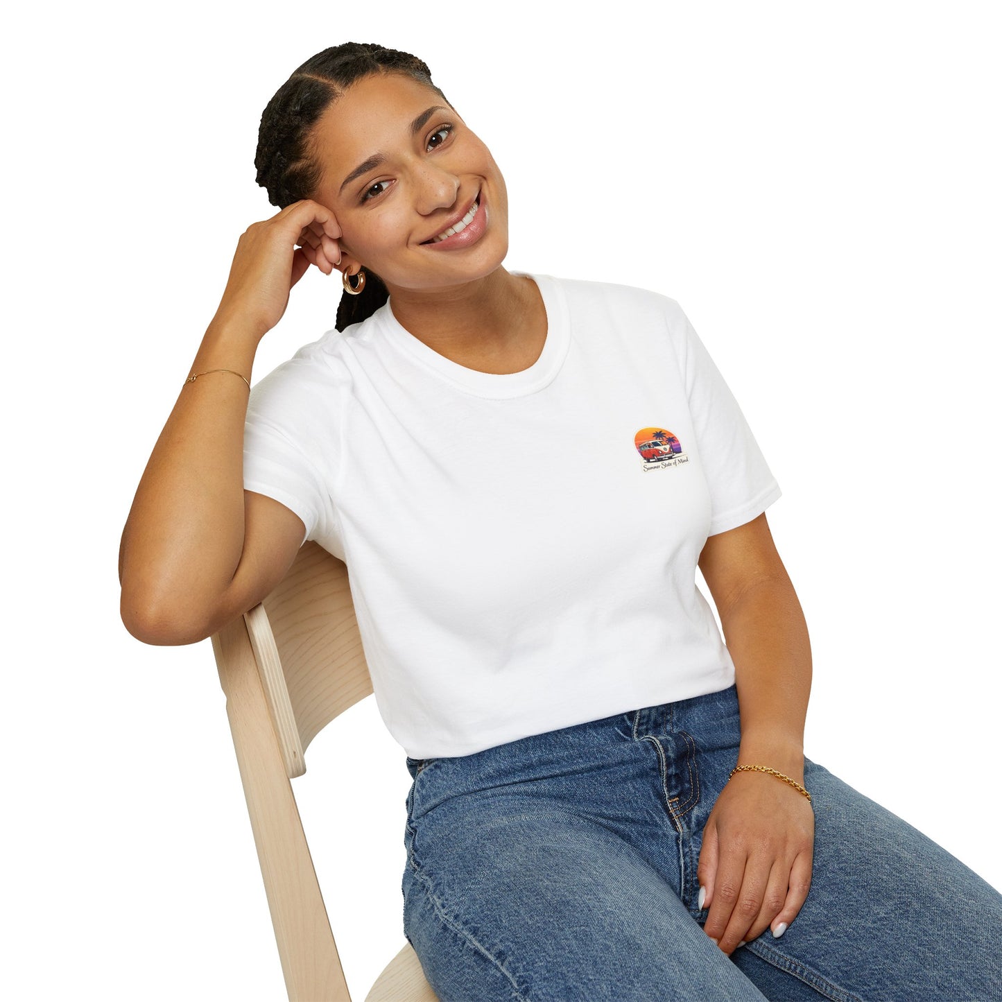 T‑shirt Summer Van – coucher de soleil, vibes été & streetwear unisexe