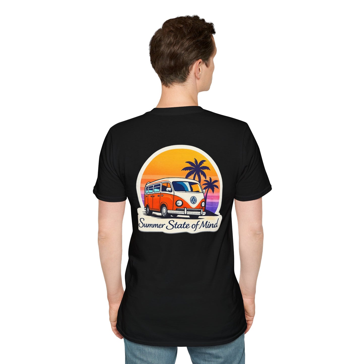 T‑shirt Summer Van – coucher de soleil, vibes été & streetwear unisexe