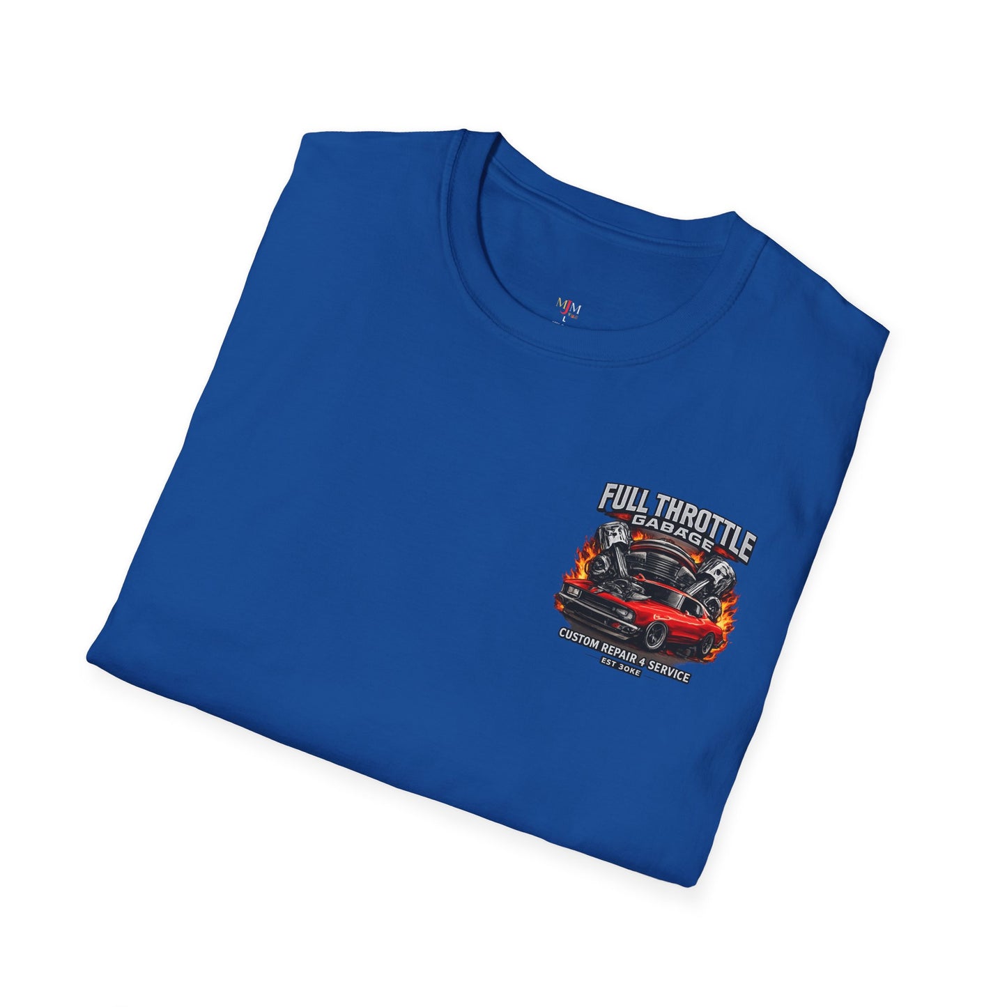 T-shirt bleu plier 